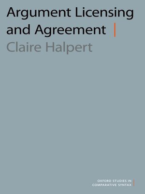 cover image of Argument Licensing and Agreement